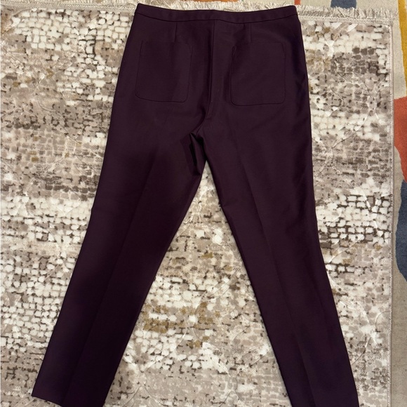 The Reset R Label Dress Pants Womens Medium Wine Ponte Ankle Length New - Picture 7 of 7